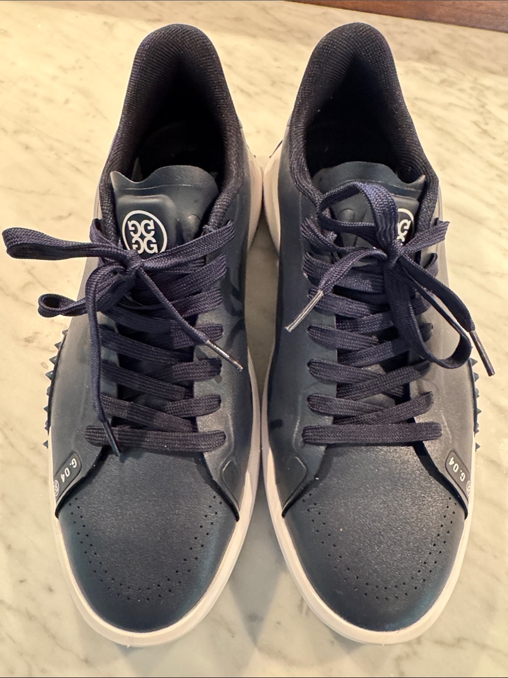 G/FORE Men's Blue Low-Profile Golf Sneakers with White Midsole - Picture 2 of 6